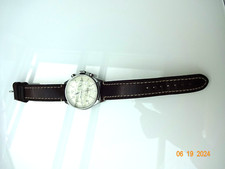 Armbanduhr Herren JU 52 von Junkers Chronograph Flieger braunes Lederarmband