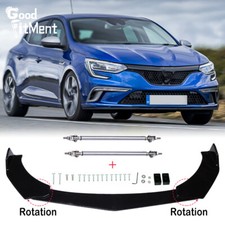 Für Renault Megane Spoilerschwert Frontlippe Vorne Spoilerlippe + Stützstange