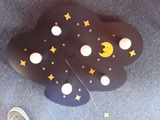 Deckenlampe Kinderzimmer, Wolke - Sternenhimmel