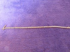 Elegantes Armband in 417er ( 10K ) Gold mit ca.0,40ct. Diamanten 18,5 cm