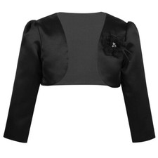 Lange Ärmel Satin Bolero