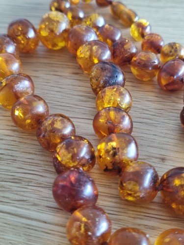 Antike bernstein kette 37g - kette,