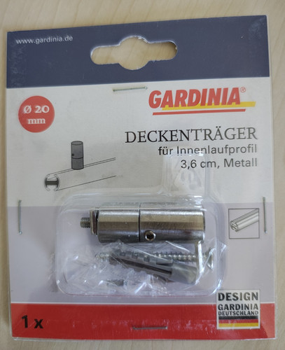 Deckenträger kurz gardinia - deckenträger,