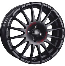 ALUFELGE OZ RACING SUPERTURISMO GT FUR NISSAN MICRA 7X17 4X100 MATT BLACK RED L