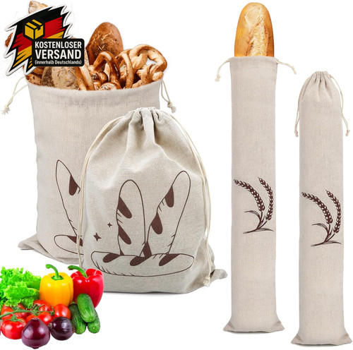 Wiederverwendbare brotsack set - brotsack,