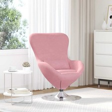 Ei-Sessel Pink Samt