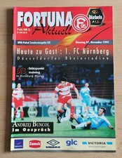 Fortuna aktuell - Fortuna Düsseldorf - 1. FC Nürnberg - 1995/96 - Pokal