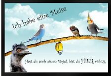 Fußmatte Schmutzfangmatte Ich habe eine Meise Vogel F496