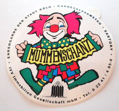 Werbe aufkleber mummenschanz - werbe-aufkleber,
