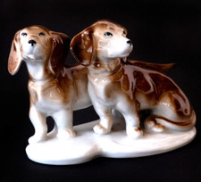 Porzellan Dackel Hunde Carl