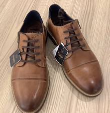 Rustikaler Bugatti Leder Halbschuh  | Comfort Weite | seitlich mit Reißverschlus