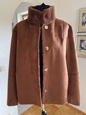 Rita Pfeffinger Wildlederimitat-Jacke,  NEU, Gr. 44 - 46, braun