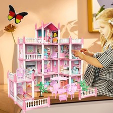 Puppenhaus mit Möbeln und