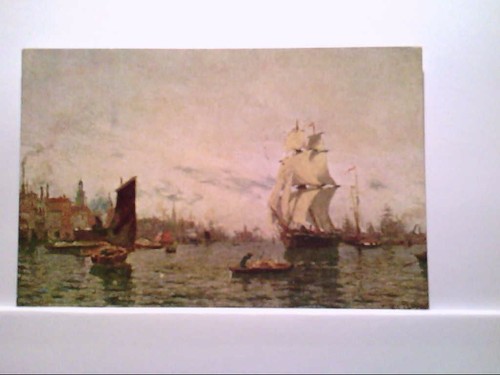 Künstler gemälde hafen - ak,