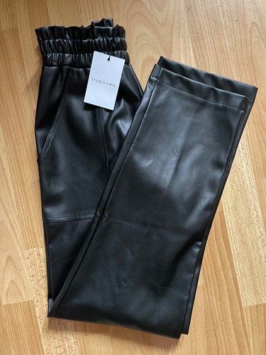 Neu mit etikett kunstlederhose - neu,