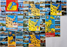 Postkarten Lot 8 x Landkarten