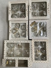 Vintage Christbaumschmuck Christbaumkugel  Handbemalt Glas mundgeblasen  30 TLG