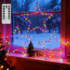 Weihnachtsbeleuchtung Fenster 150 LED Stern Weihnachtsdeko Fenster Beleuchtet