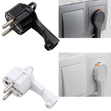 Schutzkontakt Winkelstecker flach Flachstecker mit Bügel 230V 16A Schuko Stecker