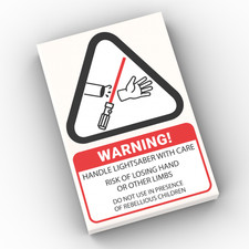 LEGO® Fliese 2x3: "LIGHTSABER" Schild (custom print)