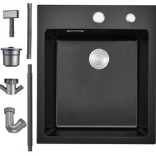 Küchenspüle Schwarz 40x45cm