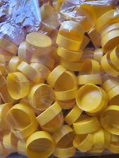 Gelbe Endkappen für Gerüstrohre KOSTENLOSER VERSAND 1.200 x BRANDNEU NUR £89,50