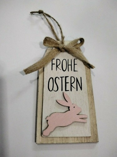 Frohe ostern holz - ostern, türschild