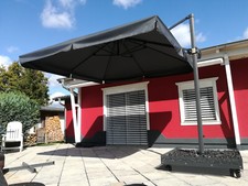 Schneider Rhodos Grande 356x300cm Ampelschirm mit fahrbarem Ständer !- UNIKAT !
