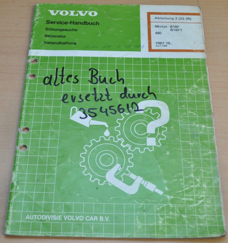 Volvo 480 motor b18f - volvo,
