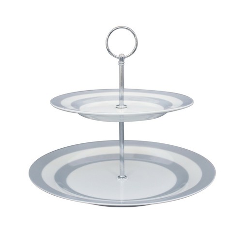 Etagere stripes grau 24cm - etagere,