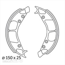 Bremsbelag 149.5x25mm für