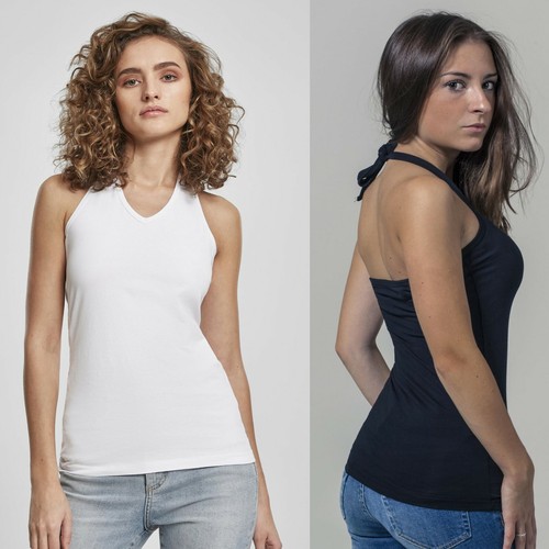 Damen stretch top neckholder - damen,