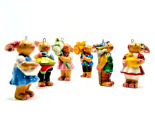 Komplett 6 x Sehr selten Villeroy & Boch Ostern Hase Spring Bunny Anhänger