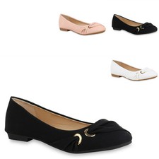 Damen Ballerinas Stoffschuhe
