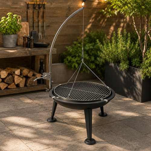 Schwenkgrill holzkohlegrill - schwenkgrill,