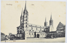 Ansichtskarte Bamberg Dom 1912 gelaufen Bayern Postkarte