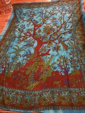 Decke Dekostoff Sofaüberwurf Indien Wandbehang 200x250cm