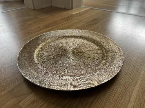 Platzteller glänzend gold - platzteller,