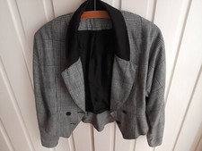 Vintage - Pepita-Jacke mit ausgefallenem Design - 70er Jahre