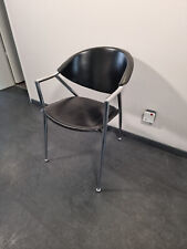 Hochwertiger gebrauchter Stuhl Chrom/Leder