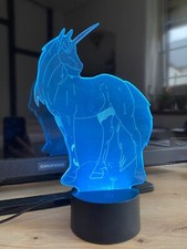 Nachtischlampe Einhorn verschiedene Farben