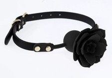 Black rose bondage leder - -,