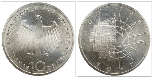 Brd deutsche mark - 10, d