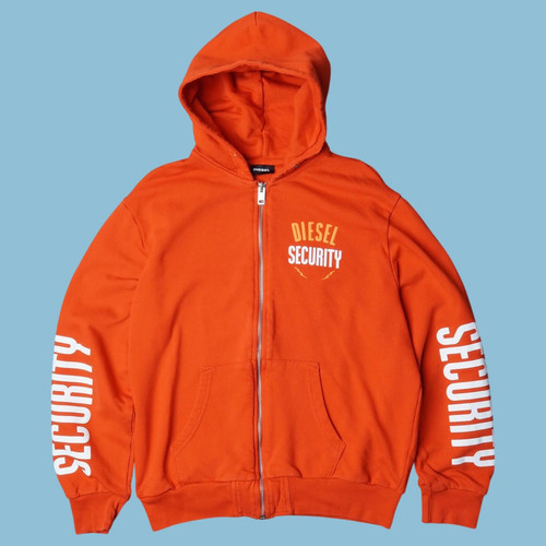 Vintage diesel security hoodie - vintage,