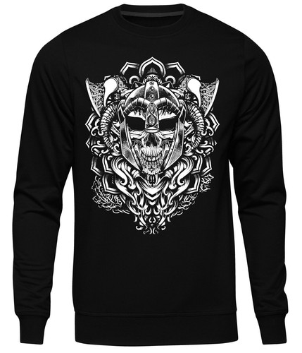 Viking skull herren pullover - viking, |