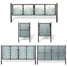 Gartentor Gartentür Zauntür Doppeltor Hoftor Pforte Tür mehrere Auswahl