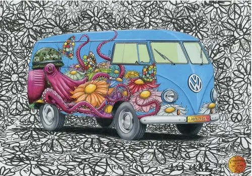 Puzzle bus aus der - (500, vw