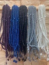 2x Gebetskette Tesbih Allah Gebet Rosenkranz Kette Muslim Zikr Mesbah 99 Perlen