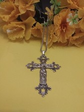 Hip Hop Kette Mit Großem Kreuz