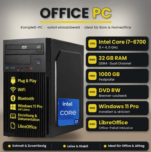 Leiser silent office - leiser, office-pc